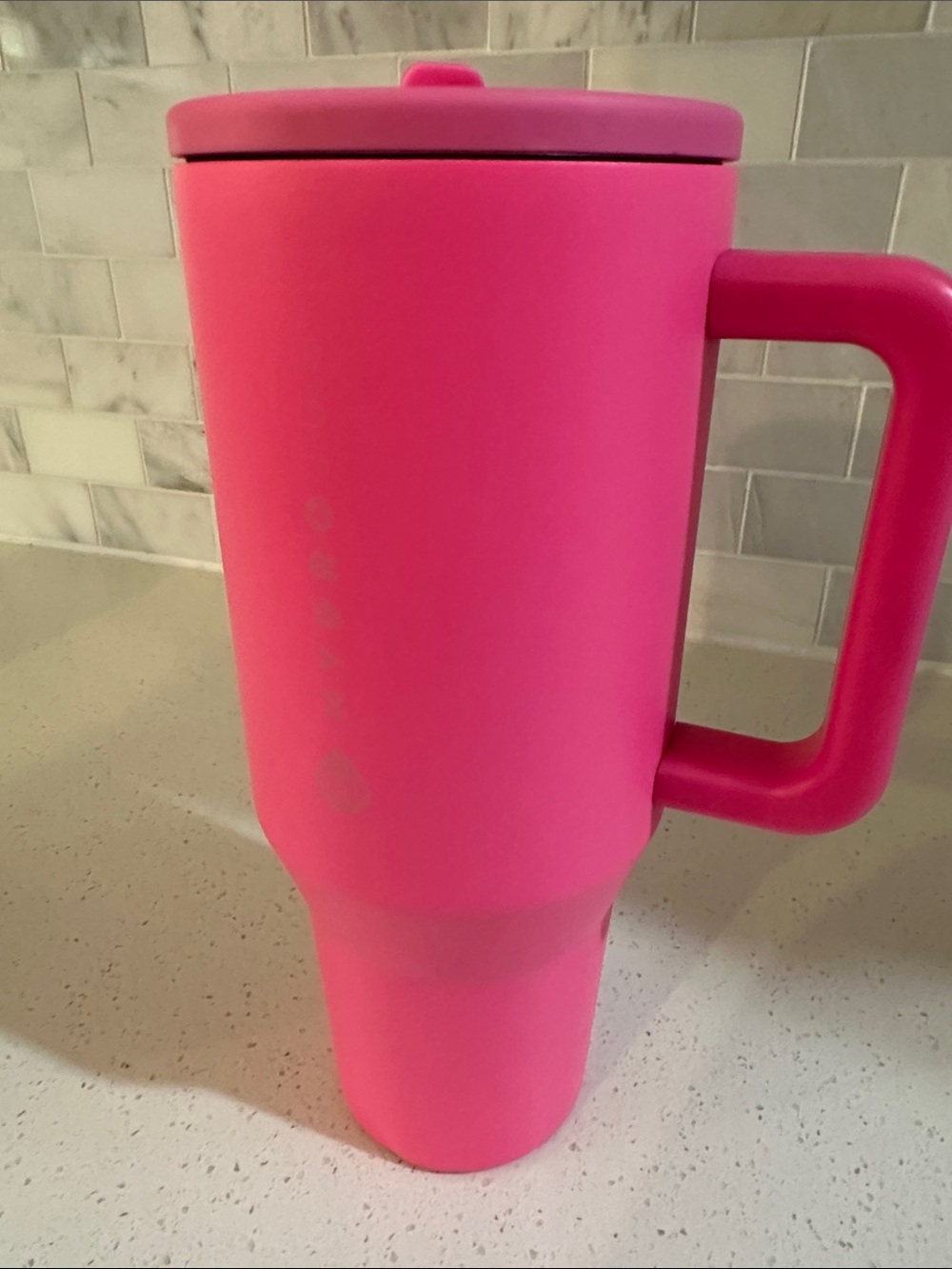 HydroJug Pink 40oz Travel Tumbler with Handle